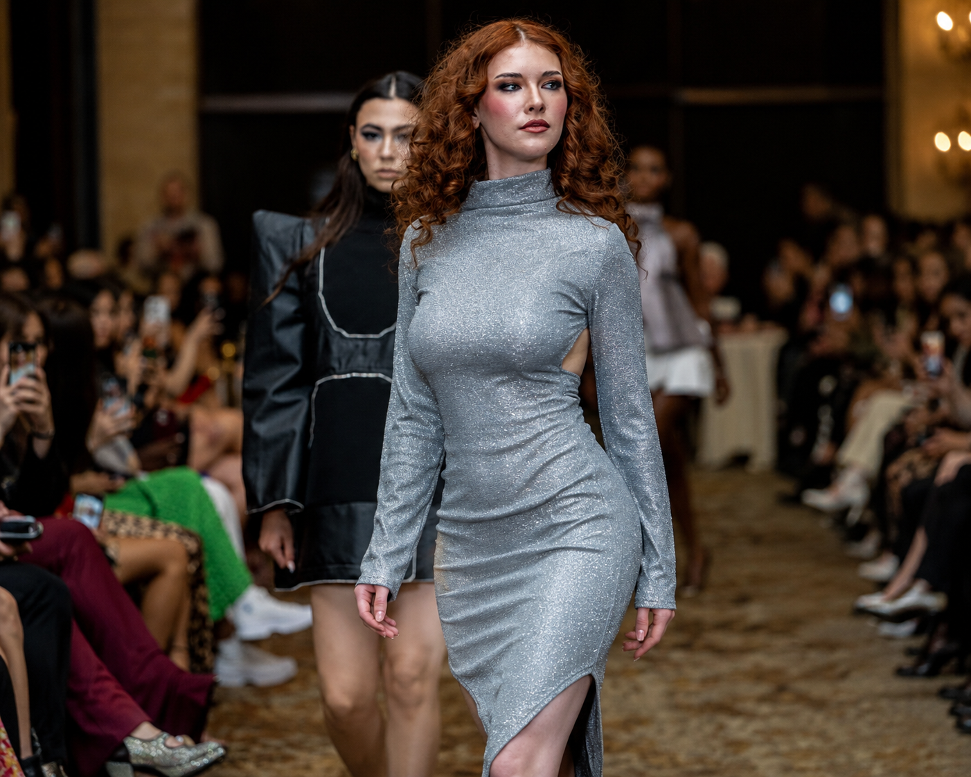 KONVETTI silver runway look